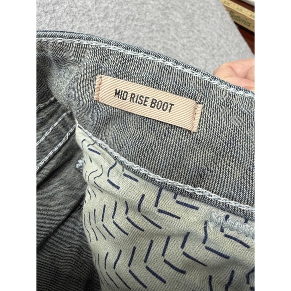 Ariat REAL Denim Jeans Womens 26R Blue Mid Rise Bootcut Stretch Embroidered - Picture 7 of 11